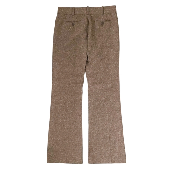 BCBG MaxAzria Tan Brown Confetti Wool Bootcut Slacks Trouser Pants - Picture 2 of 5